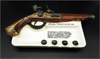 10" American Flintlock 69 Cal Replica Ash Tray