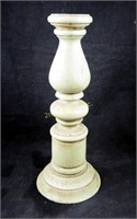 Vintage Turned Wood Spindle 18" Candle Stick