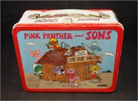 1984 Pink Panther & Sons Tin Thermos Lunch Box