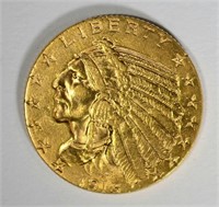 1913 $5.00 GOLD INDIAN, BU