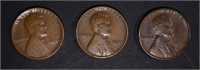 3 1924-D LINCOLN CENTS VG-FINES