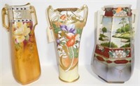 Lot #33 Lot of (3) beautiful vases to include: