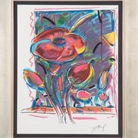 Peter Max. Psychedelic Flowers, serigraph