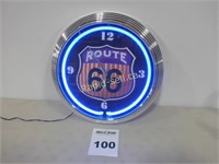 Neon Clock - Route 66