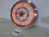 Neon Clock - Texaco Motor Oil