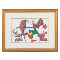 Joan Miro. "Dolphin and Parrot," lithograph