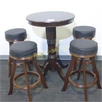 Pub Table with Bar Stools
