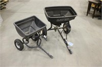 (2) Pull Behind Fertilizer Spreader