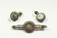 10k Gold Victorian Set. Mourning Dove