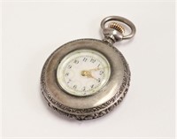 1890s Waltham Coin Silver Pocket Watch