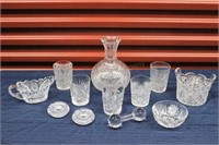 12 Pcs American Brilliant Cut Glass