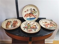 4 Handmade Plates
