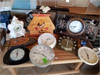 Variety Lot of Clocks