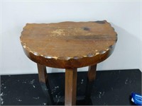 Half Round Wooden Stool