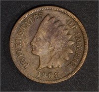 1908-S INDIAN HEAD CENT VG/FINE