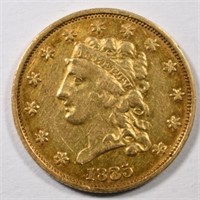 1835 $2.5 GOLD LIBERTY XF/AU