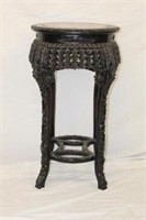 Antique Chinese heavy carved Plant Stand