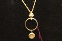 14kt gold Charm Necklace