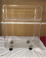 Lucite Cart on Casters T6A