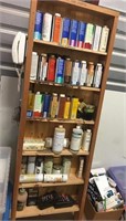 Shelf with Woodworking Finishing Products