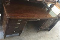 Heavy Solid Wood Federal Style Desk