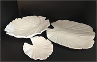Set of Lilly Pad Serving Pieces