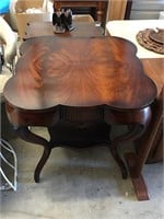 Solid Wood Burl Top Table