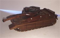 Wooden Hand Crafted Tank