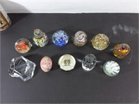 11 objets de décoration en verre - glass trinkets