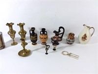 11 objets de décoration provenance diverses