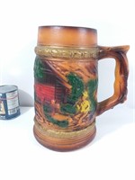 Grosse chope de bière décoratif en céramique