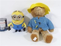 Peluche Paddington & Minions stuffed toys