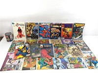 22 comics Marvel DC et autres
