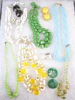 Collection of Glass Bead Lucite & Retro Jewelry