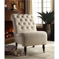 Cora Natural Rollback Accent Chair