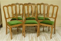 Louis XV Style Oak Chairs.