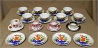 Selection of Porcelain Teacups and Saucers.