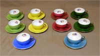 French F&B Co Porcelain Demitasse Cup and Saucers.