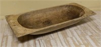 Primitive Pine Dough Bowl.