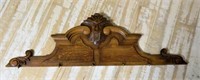 Green Man Mask Carved Wall Rack.