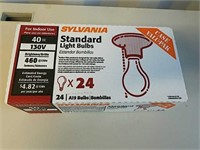 New 40 watt light bulbs 24 in a box