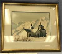 Double matted and framed print, Ninilchik, AK of R