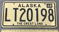 1968 Alaska license plate   (a 7)