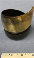 A beautiful large coiled and highly polished antle