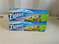 3 New boxes of Ziploc double zipper 15 bags