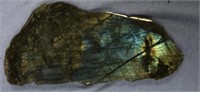 A large labradorite  slab, lots of blue and green