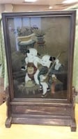 Antique Oriental Reverse Painting on Glass