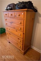 Chest of drawers, Pine Highboy