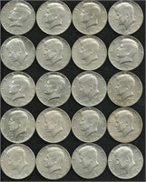 20 - Kennedy Half Dollars Coins