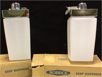 Two Bobrick Soap Dispenser, Wall Mounted, In Box